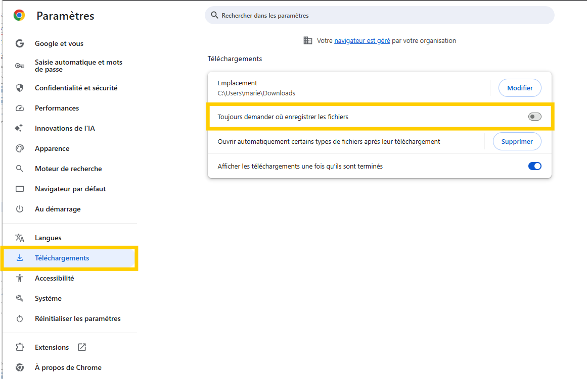 telechargement chrome