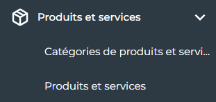 menu produits-services