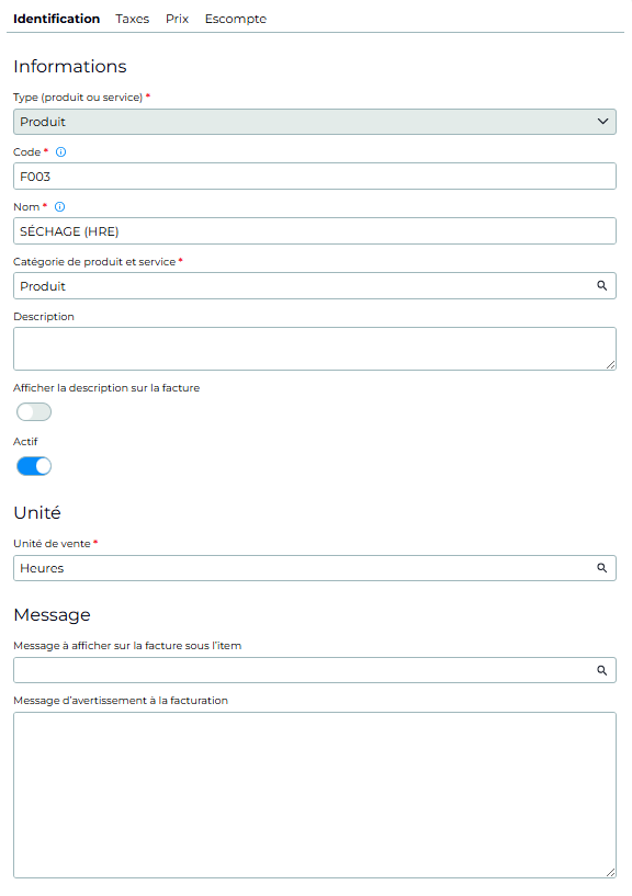 identification produits