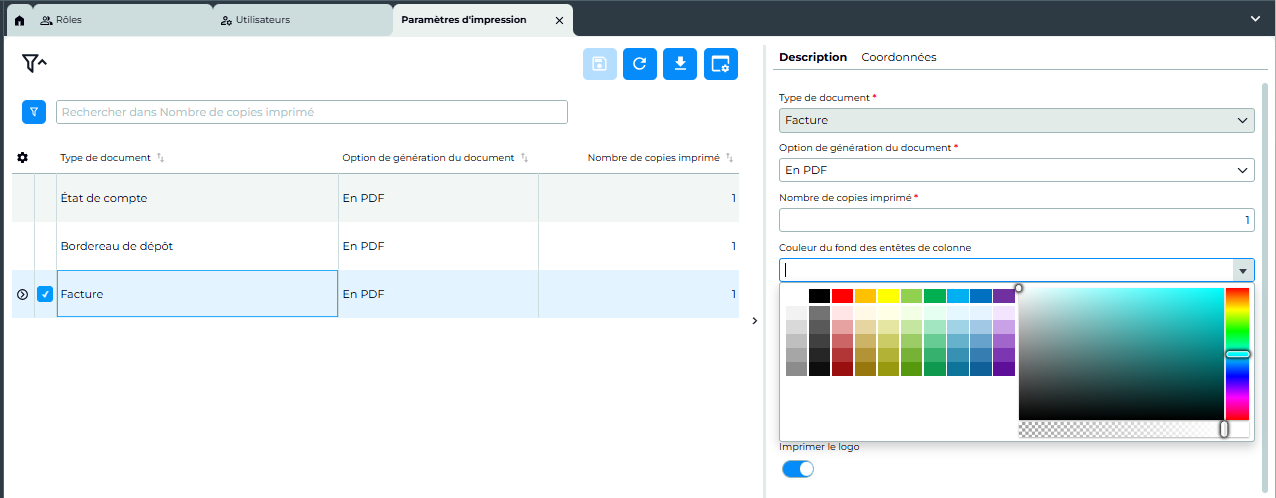 personnalisation couleur