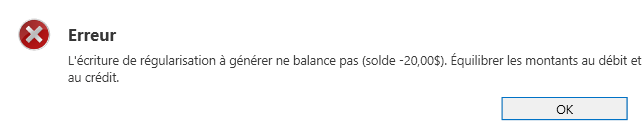 erreur reguls
