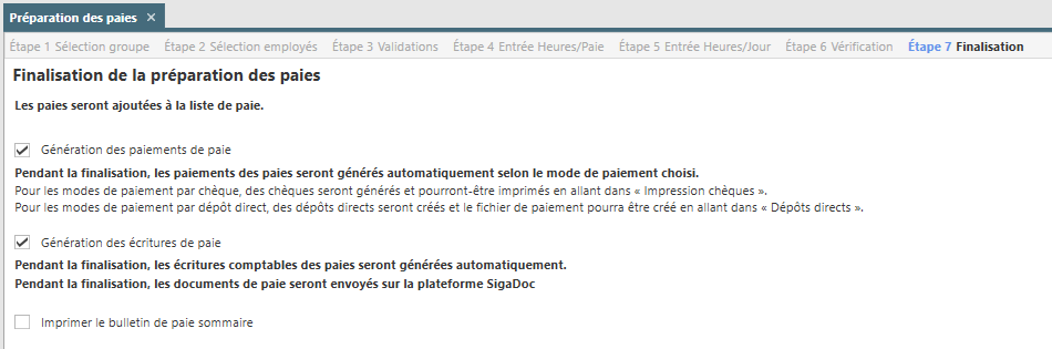paiement paie chèques