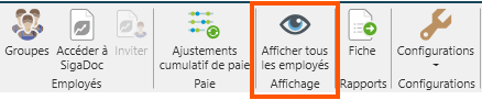 ruban employé