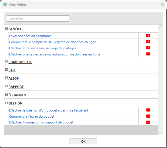liste vidéo youtube