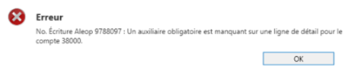 erreur aleop auxiliaire