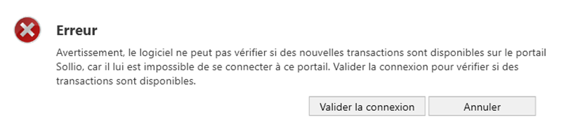 erreur AgConnexion
