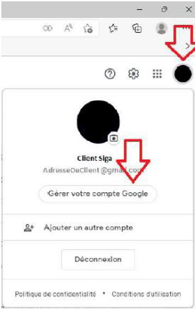 gérer compte google