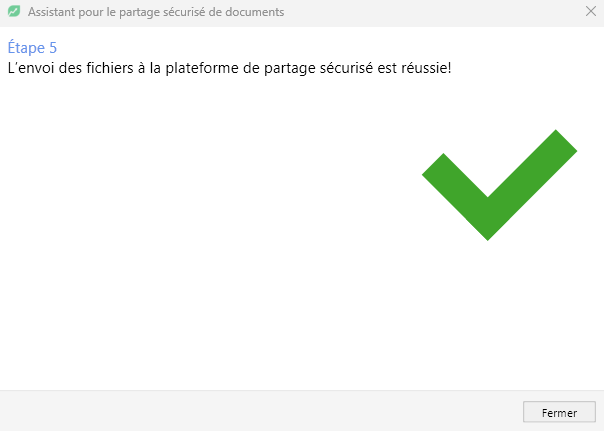 ETAPE 5 PARTAGE DOC SIGA