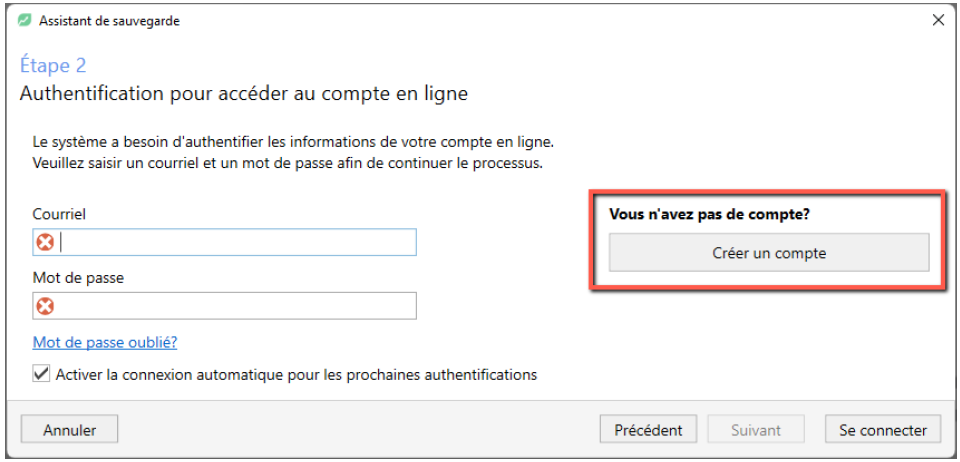 authentification compte en ligne
