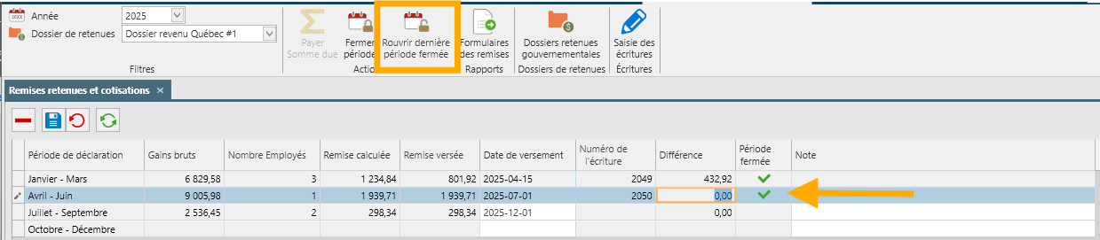 rouvrir remises