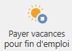 vacances fin emploi
