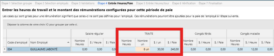 nb unité paie